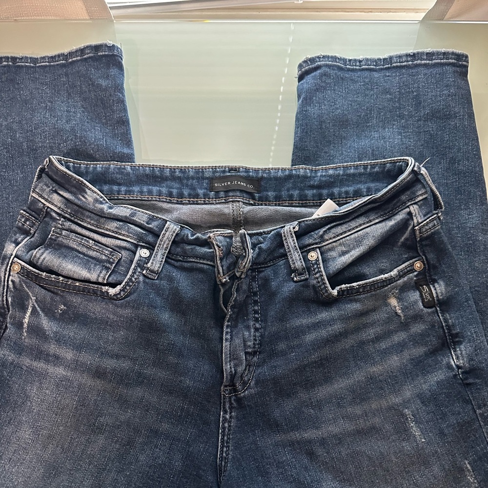 Silver capris